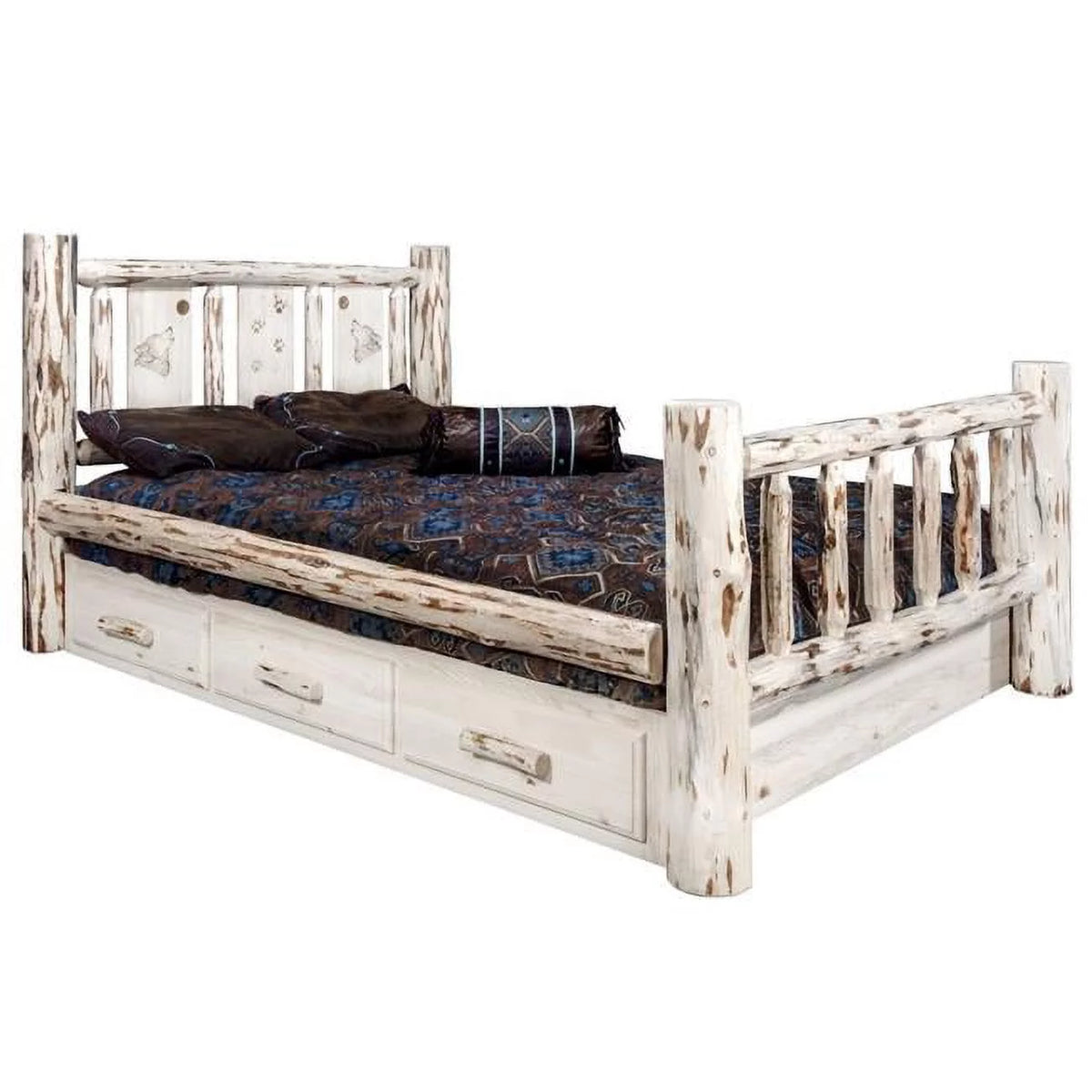 Wood Twin Storage Bed O826928