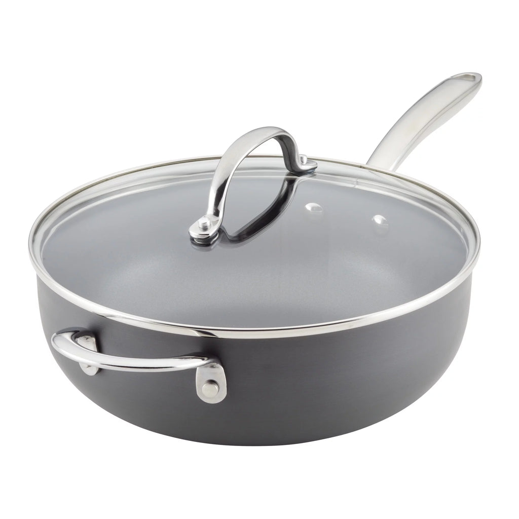 Hard Anodized Non-Stick Saucepan with Lid, 4 Quart K35234