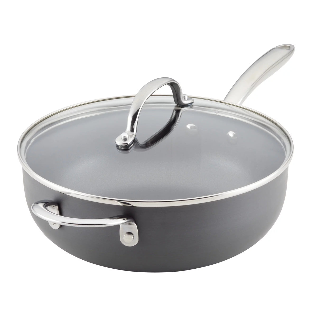 Hard Anodized Non-Stick Saucepan with Lid, 4 Quart K35234