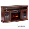 60" x 33" Warm Cherry Finish Fireplace TV Stand J288