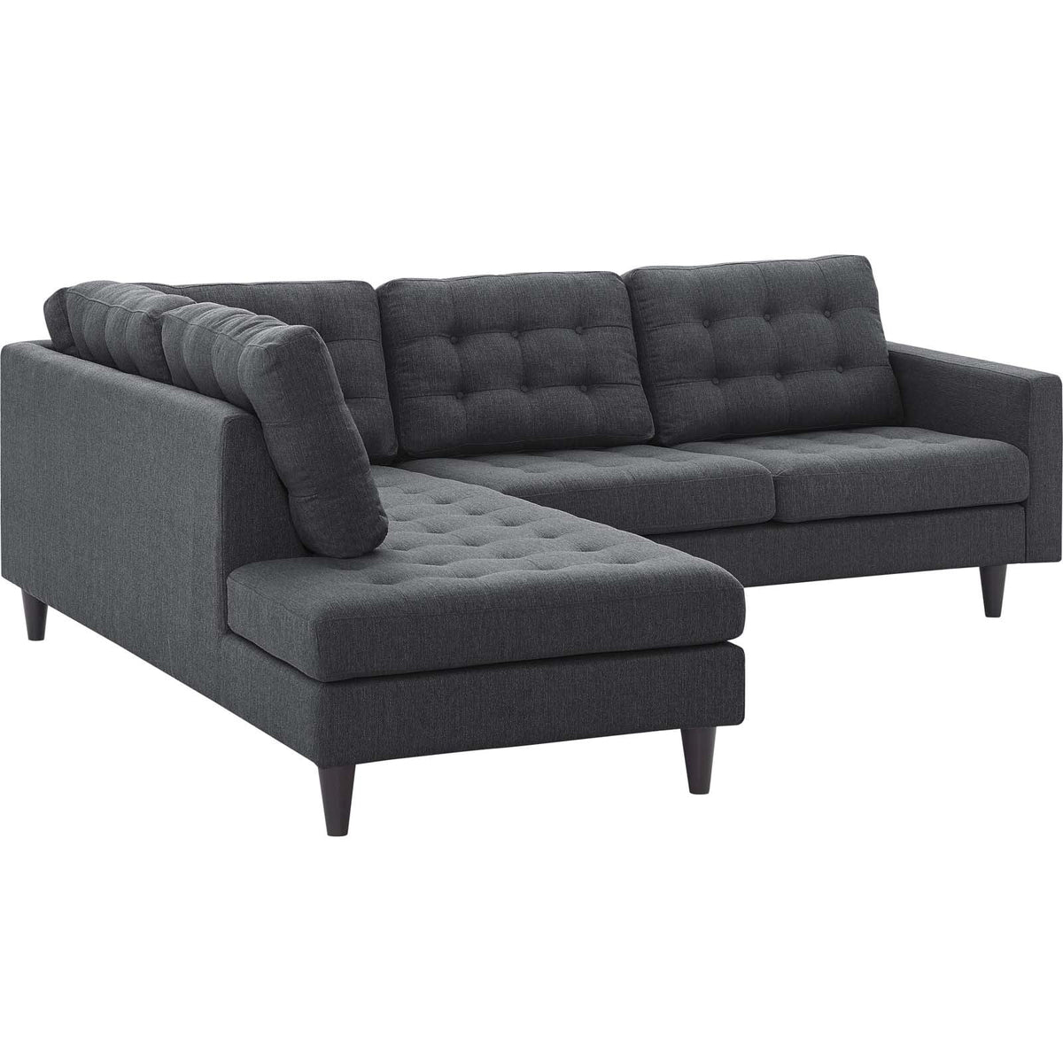 Grey Fabric Sectional Sofa K593655