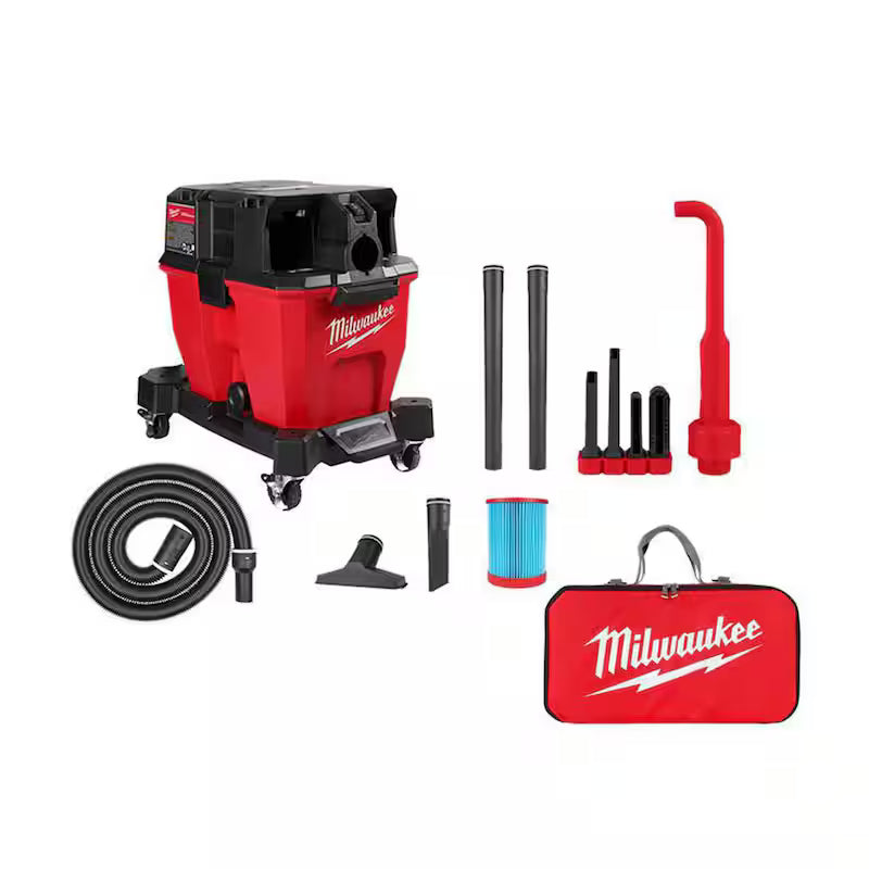 9 Gal. Cordless Wet/Dry Shop Vacuum with Right Angle Tool and Bag X191
