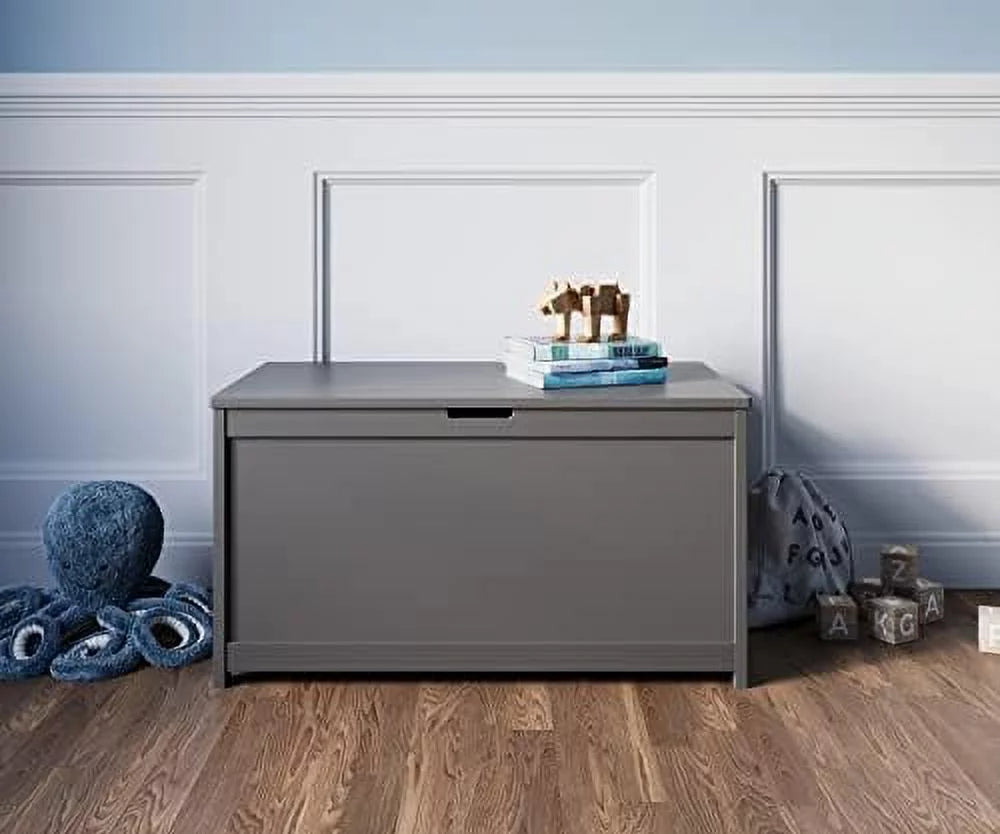 32” Wood Toy Box Chest with 2 Safety Hinges E20294