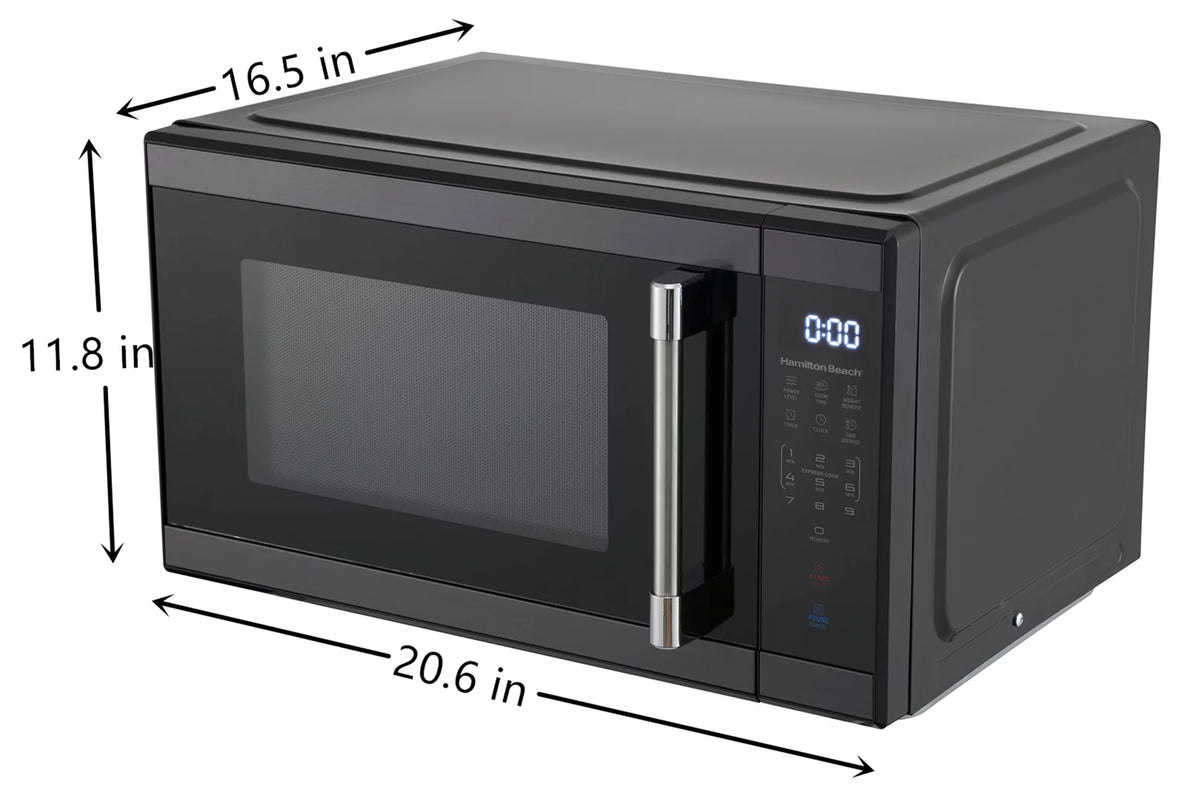 1.1 cu. ft. 1000 Watts White Stainless Steel Microwave Oven Q18040