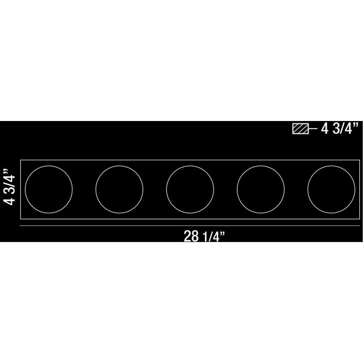 5-Light Bathbar, Chrome Z171216