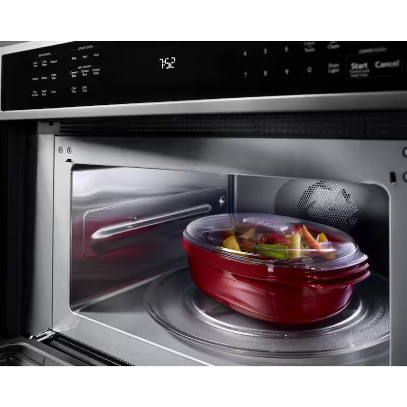 Electric Wall Oven with Built-In Microwave in Stainless Steel C762
