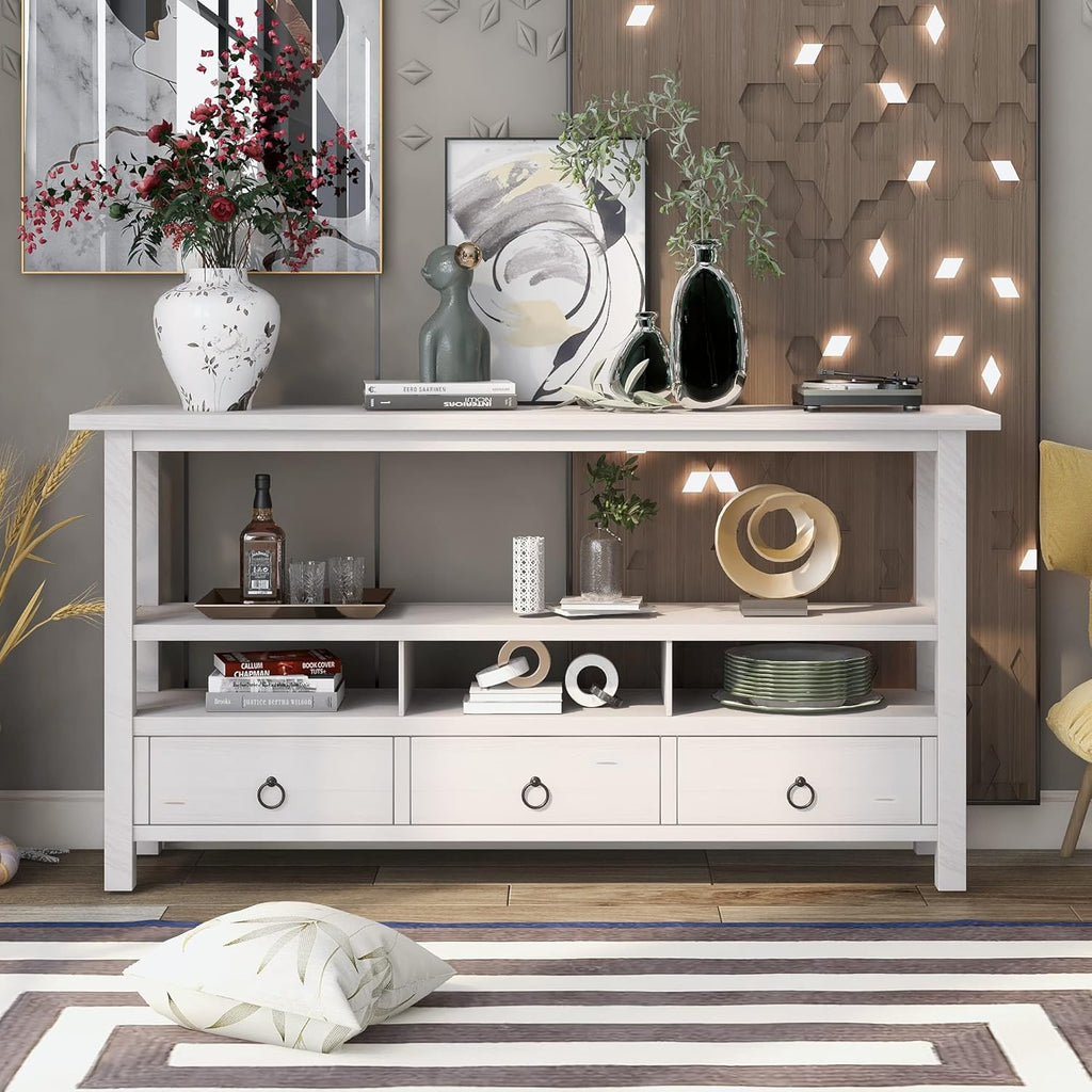 Navy Blue 6 Drawer Sideboard Console Table A79712