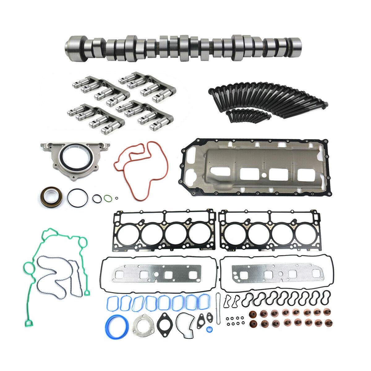 Camshaft Kit with Head Valve Gasket Set Replacement for 5.7L Hemi 2006-2008 L432