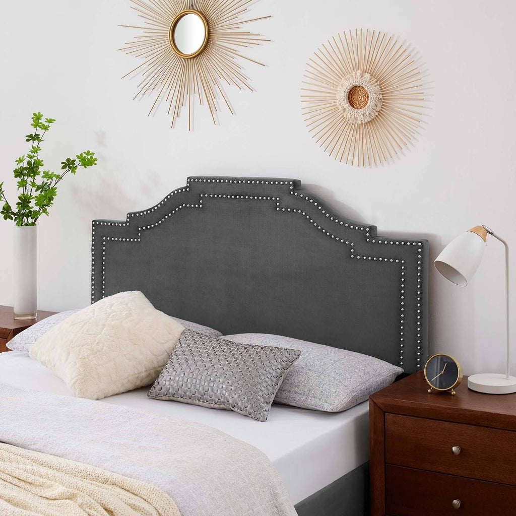 King California King Velvet Headboard I1296