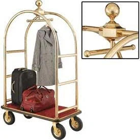 Gold Stainless Steel Bellman Cart Z18030