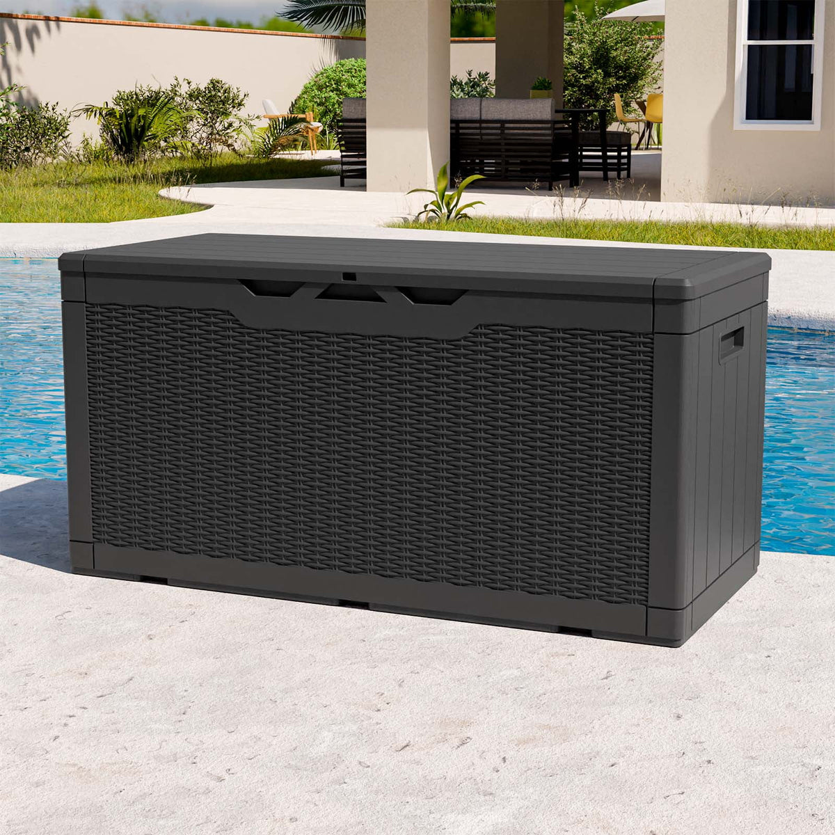 100 Gallon Resin Deck Box V7101