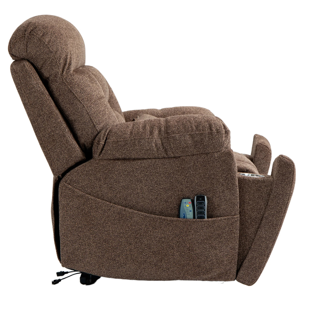 4-Motor Lay Flat Power Lift Recliner Chair with Heat & Massage M61479