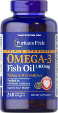 Triple Strength Omega-3 Fish Oil 1400mg 240 Softgels B907