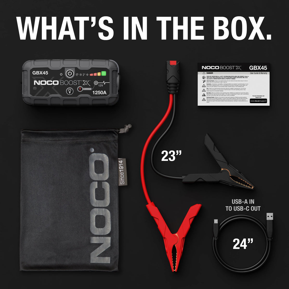 1250A 12V Portable Lithium Jump Starter B58061