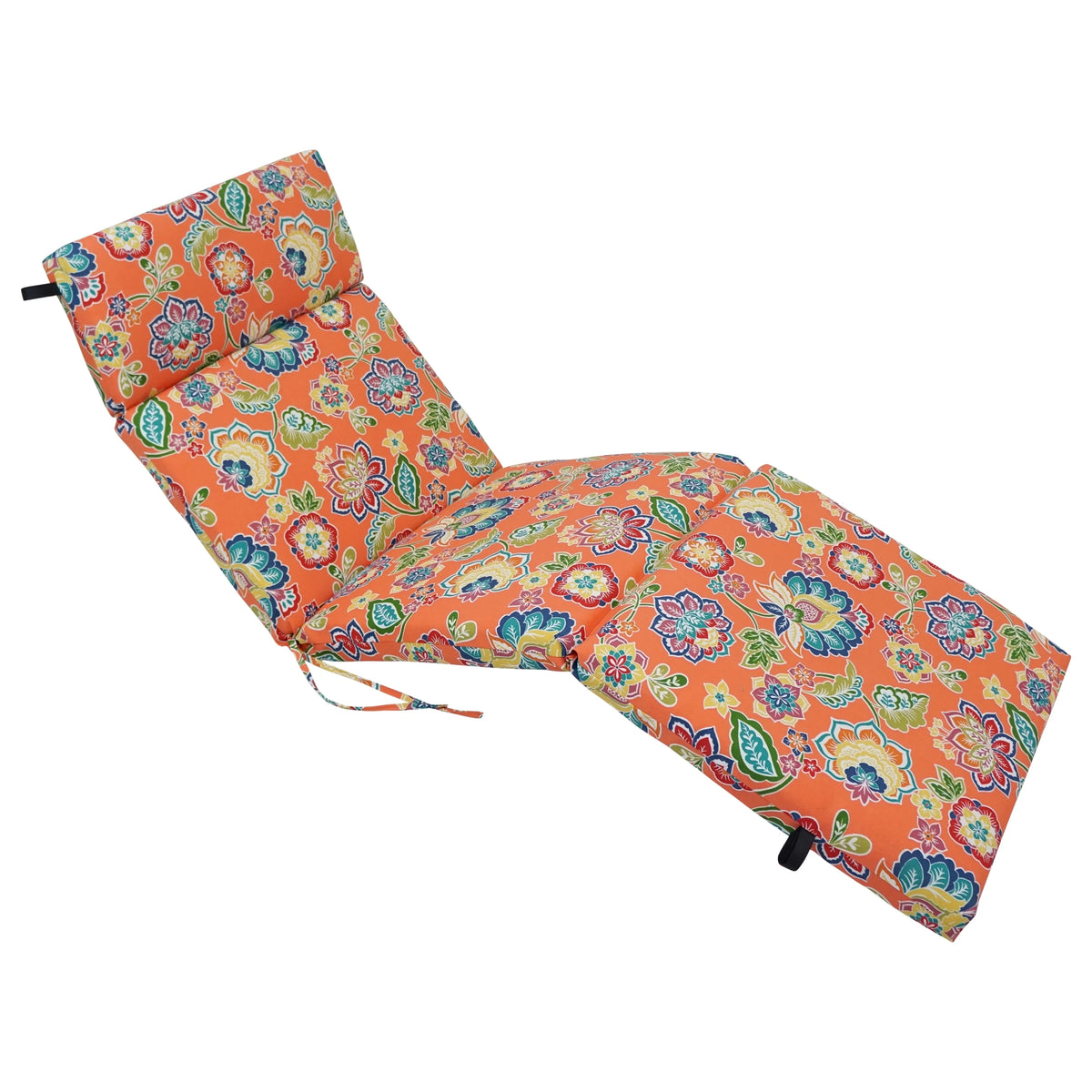 Patterned Polyester Outdoor Chaise Lounge Cushion O5124