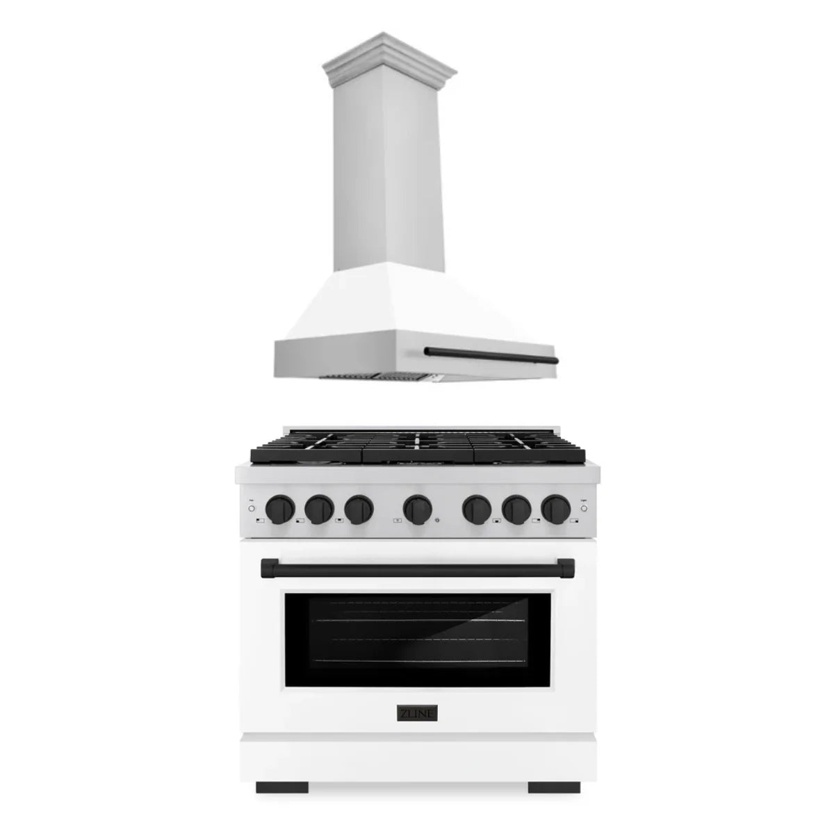 36 In. Gas Range and Range Hood B8616