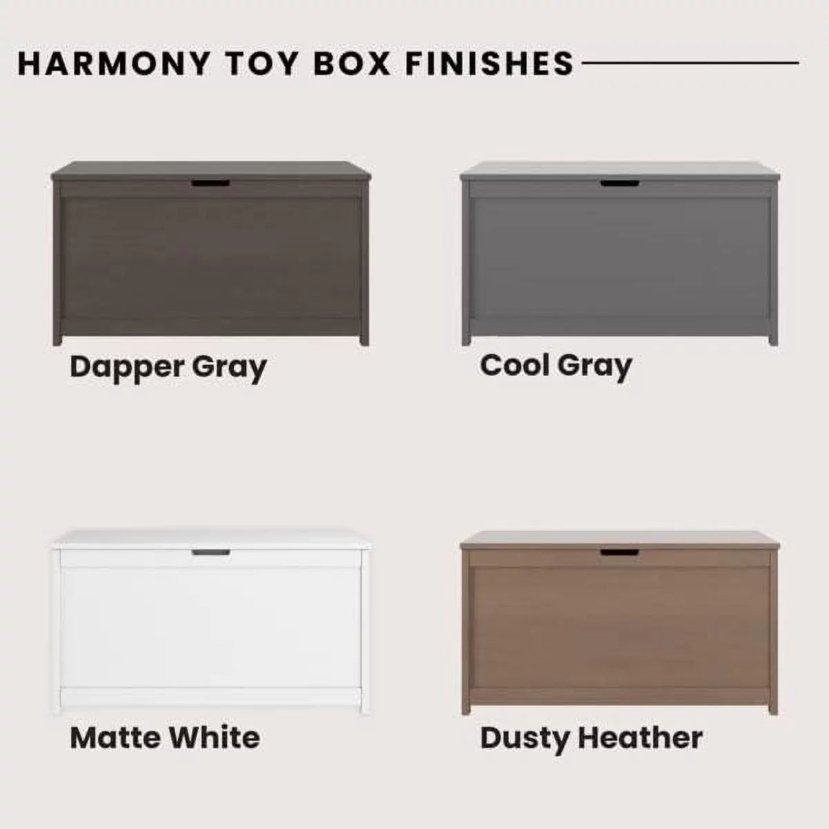 32” Wood Toy Box Chest with 2 Safety Hinges E20294