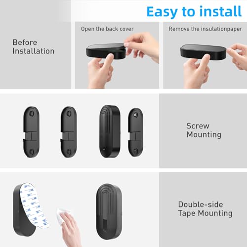 Wireless Door Sensor Chime 500 FT Range 26 Chimes 2 Sensors 1 Receiver R912
