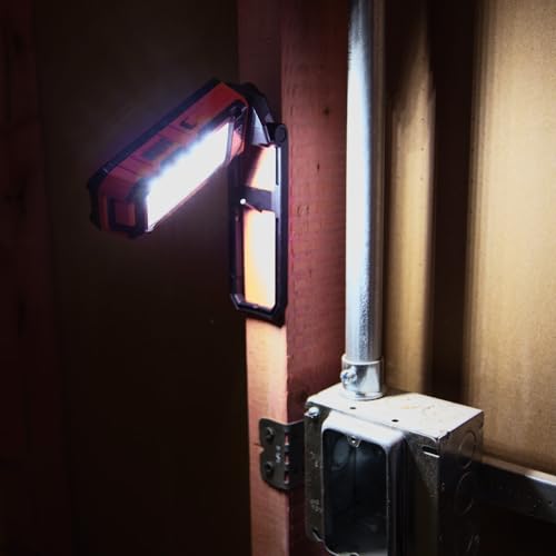 Rechargeable LED Flashlight Worklight with Kickstand and Carabiner E385