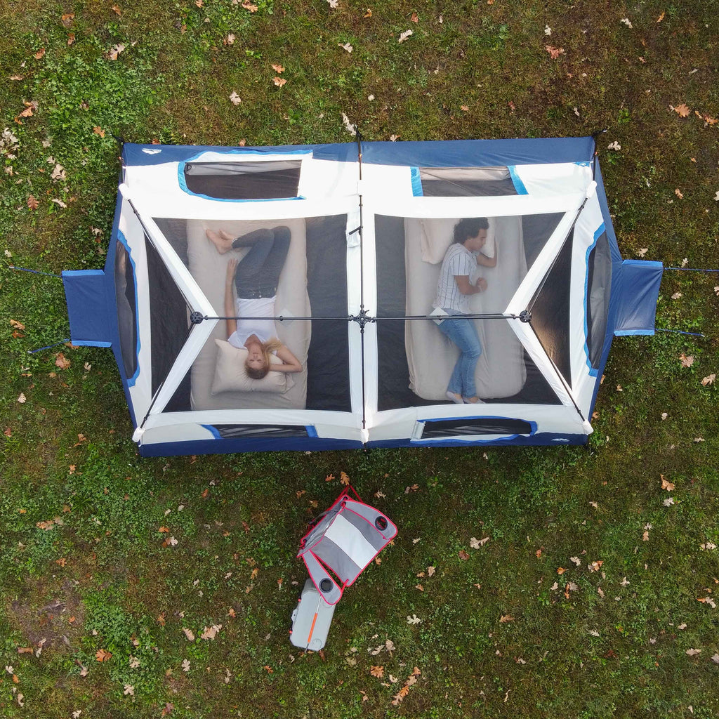 8-Person Cabin Tent with LED Lighted Poles U658