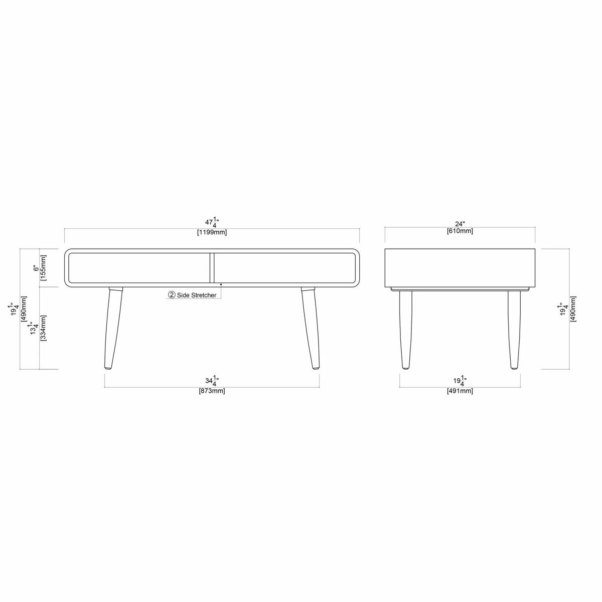 3 Piece Occasional Table Set in Rich Walnut N30547