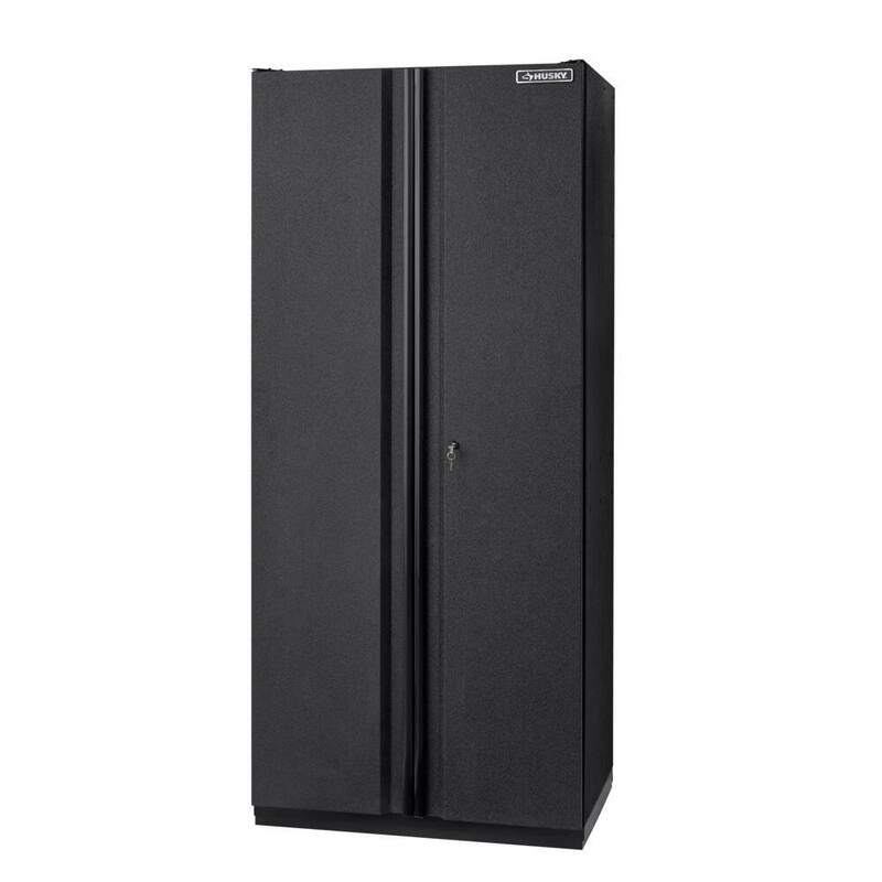 4-Piece Welded Steel Garage Storage System in Black H4513