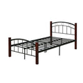 Twin Metal Bed with Headboard and Footboard Q765