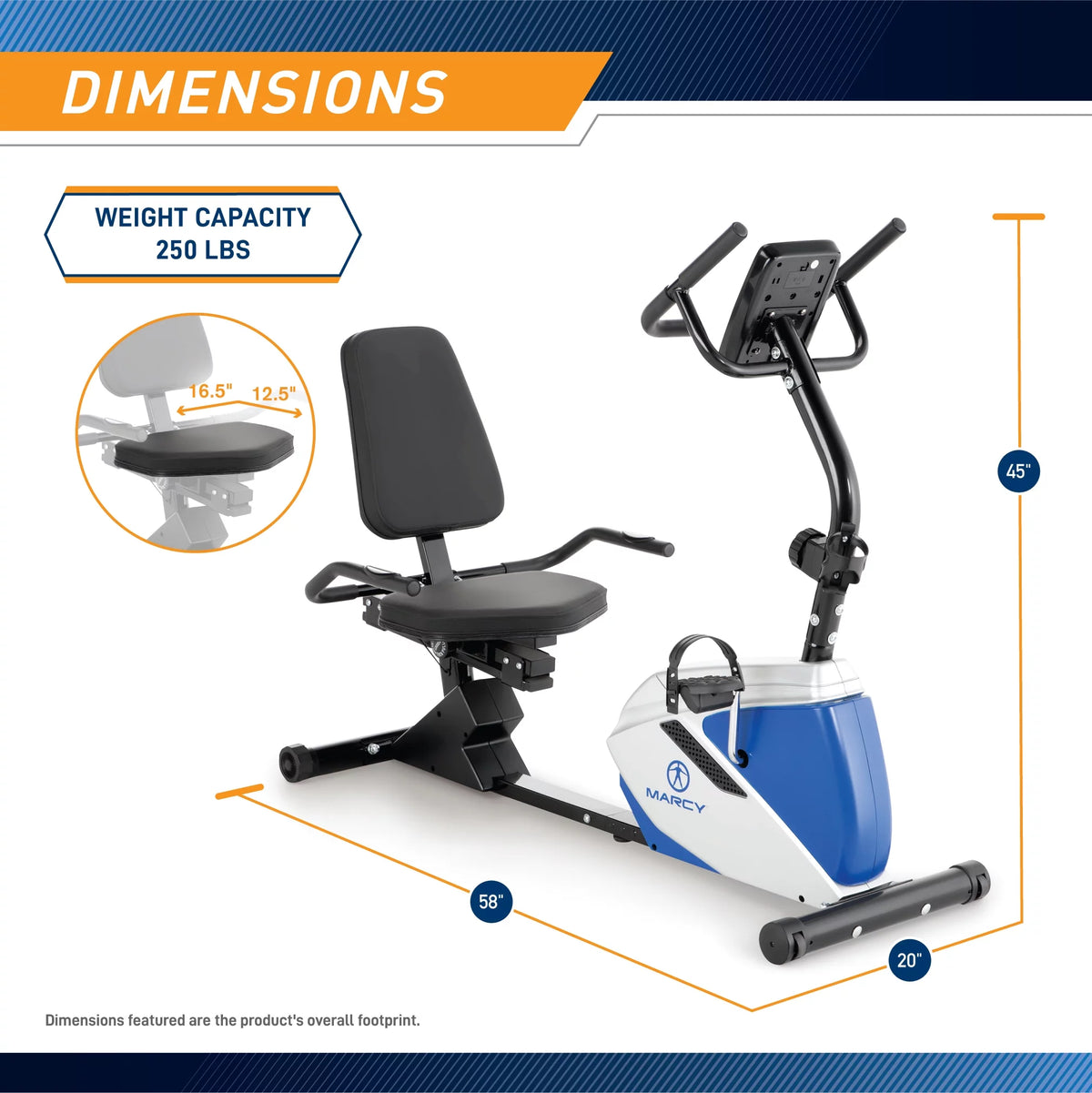 Magnetic Recumbent Bike O2777