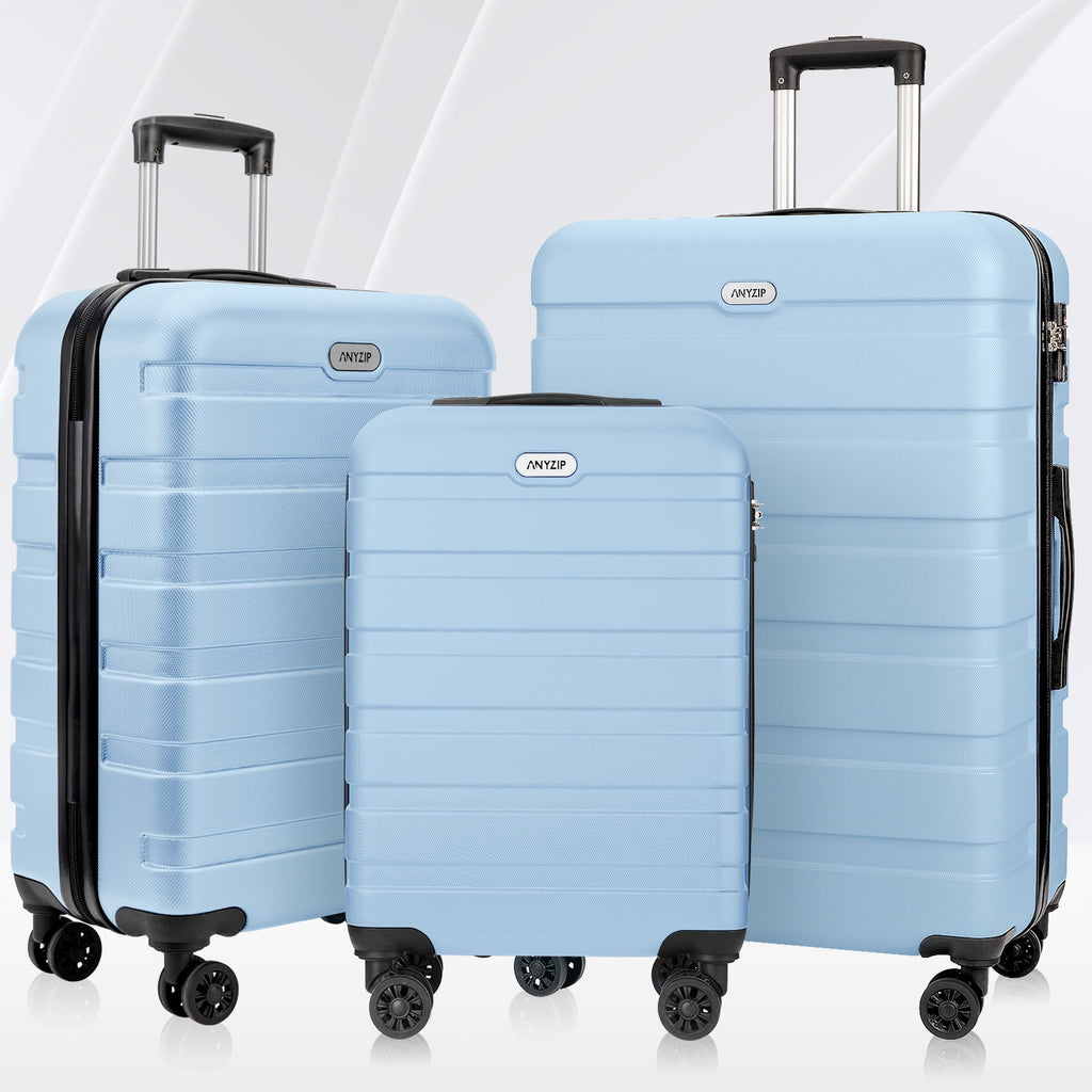 3PCS Lightweight Hardside Luggage Set with TSA Lock N8799