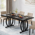 63 in. Dining Table with Heavy Duty Metal Frame C1227
