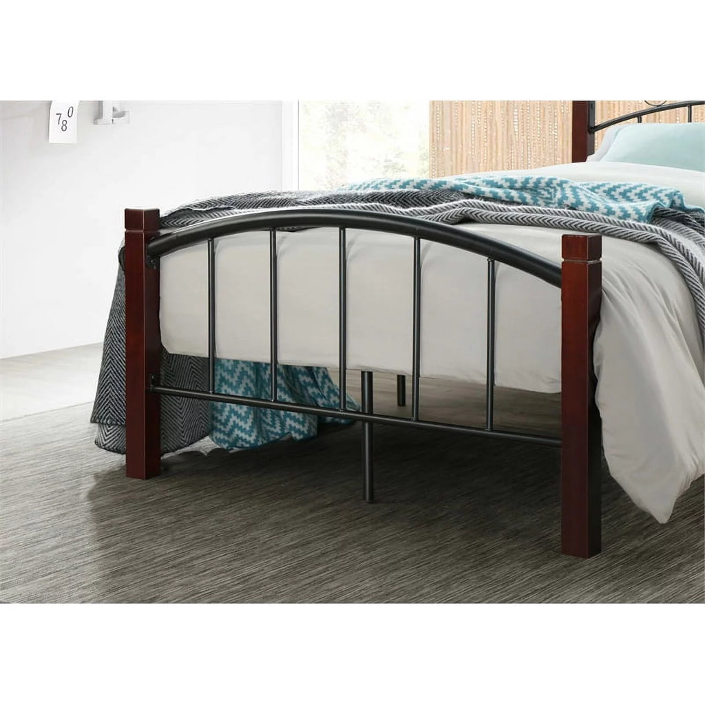 Twin Metal Bed with Headboard and Footboard Q765