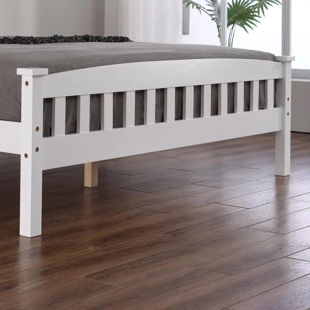 Full Solid Pine Wood Bed Frame with Wood Slats H68210