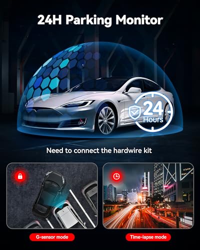 4K Dash Cam Front Rear with 32GB Card D6179