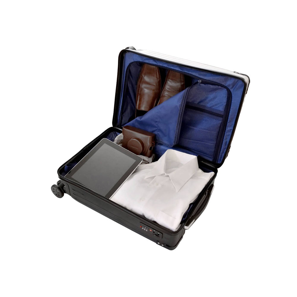 White Carry on Suitcase O18201