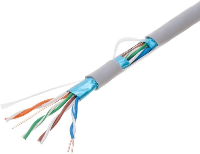 1000ft Blue Cat5e 24AWG Shielded Cable R31976