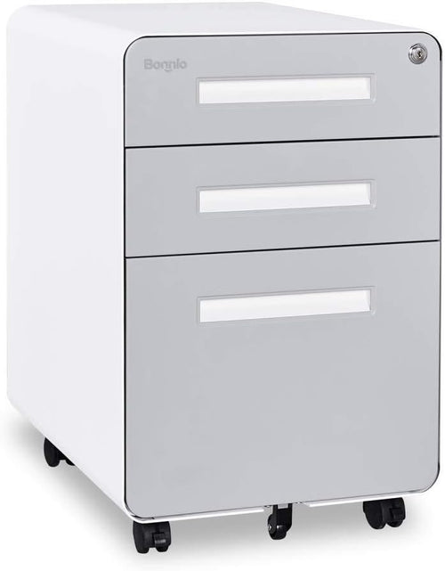 3 Drawer Rolling File Cabinet with Lock M947