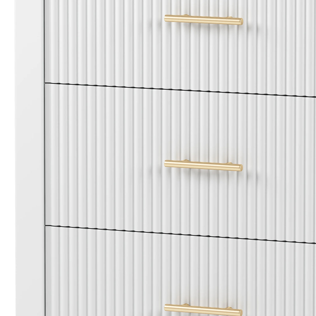 White 6 Drawer Dresser U376616