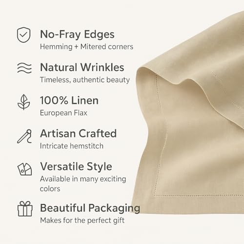 White Cotton Linen Table Runner with Embroidery V651