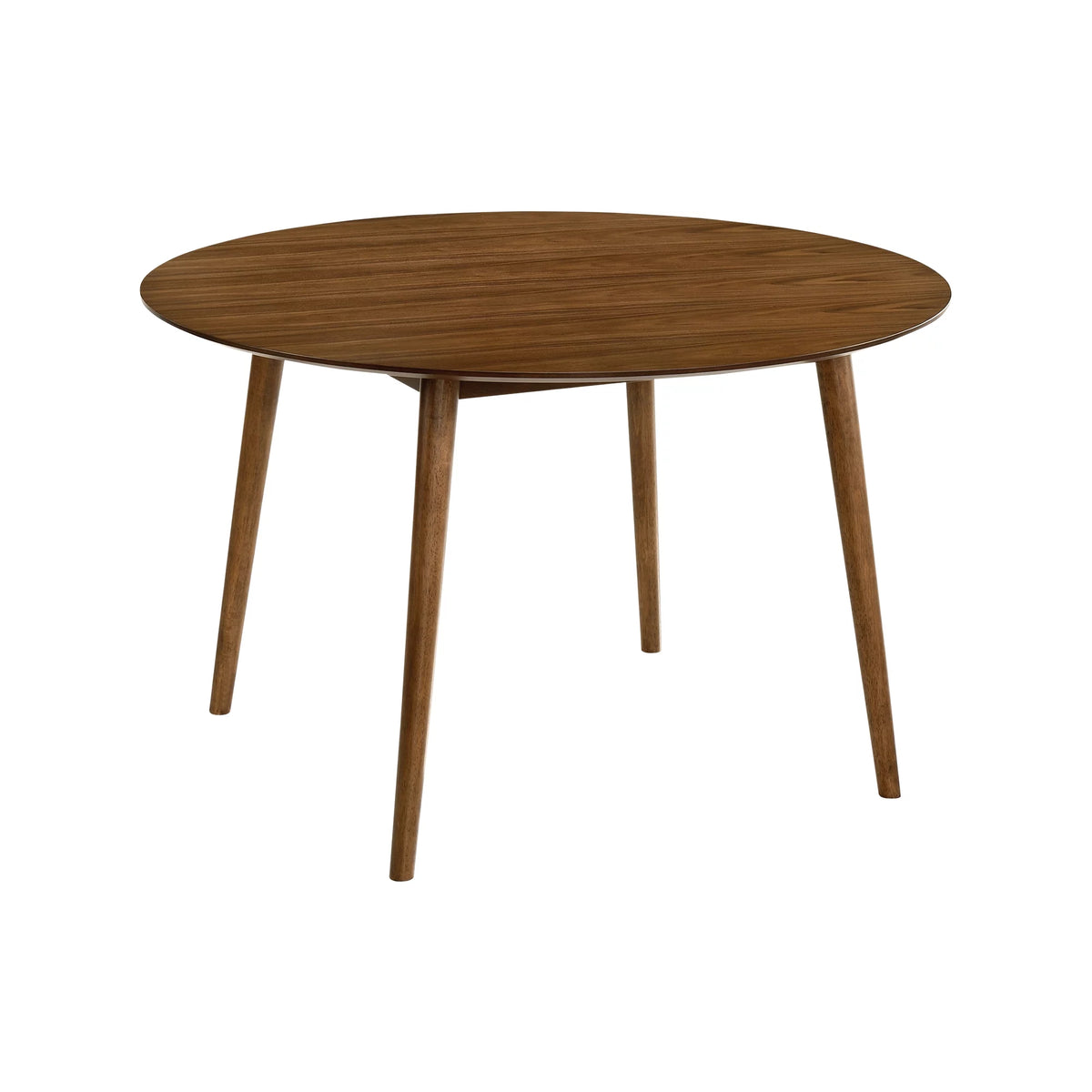 Round Modern Wood Dining Table in Walnut M151650