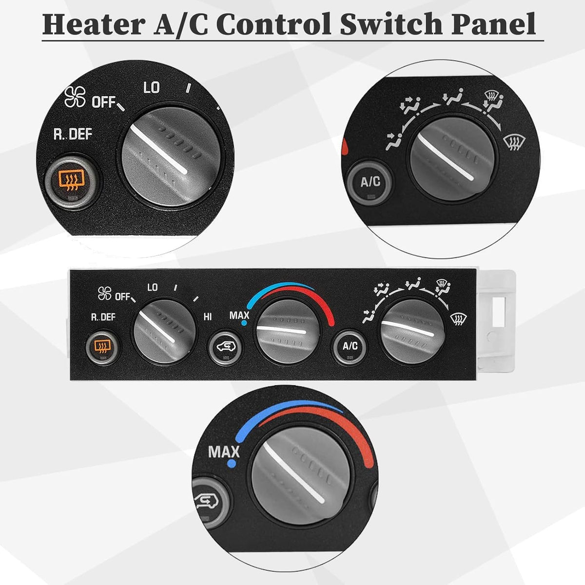 A/C Heater Climate Control Panel with Rear Defogger Pack of 2 F56507