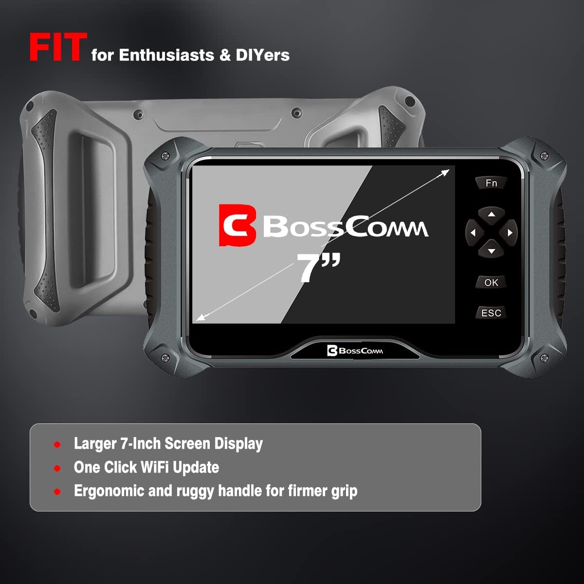 7Inch OBD2 Car Scanner Code Reader & Scan Tool P2891