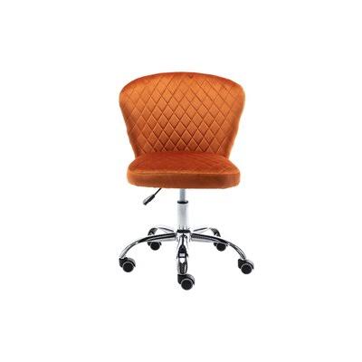 Velvet Swivel Chair with Wheels A279327