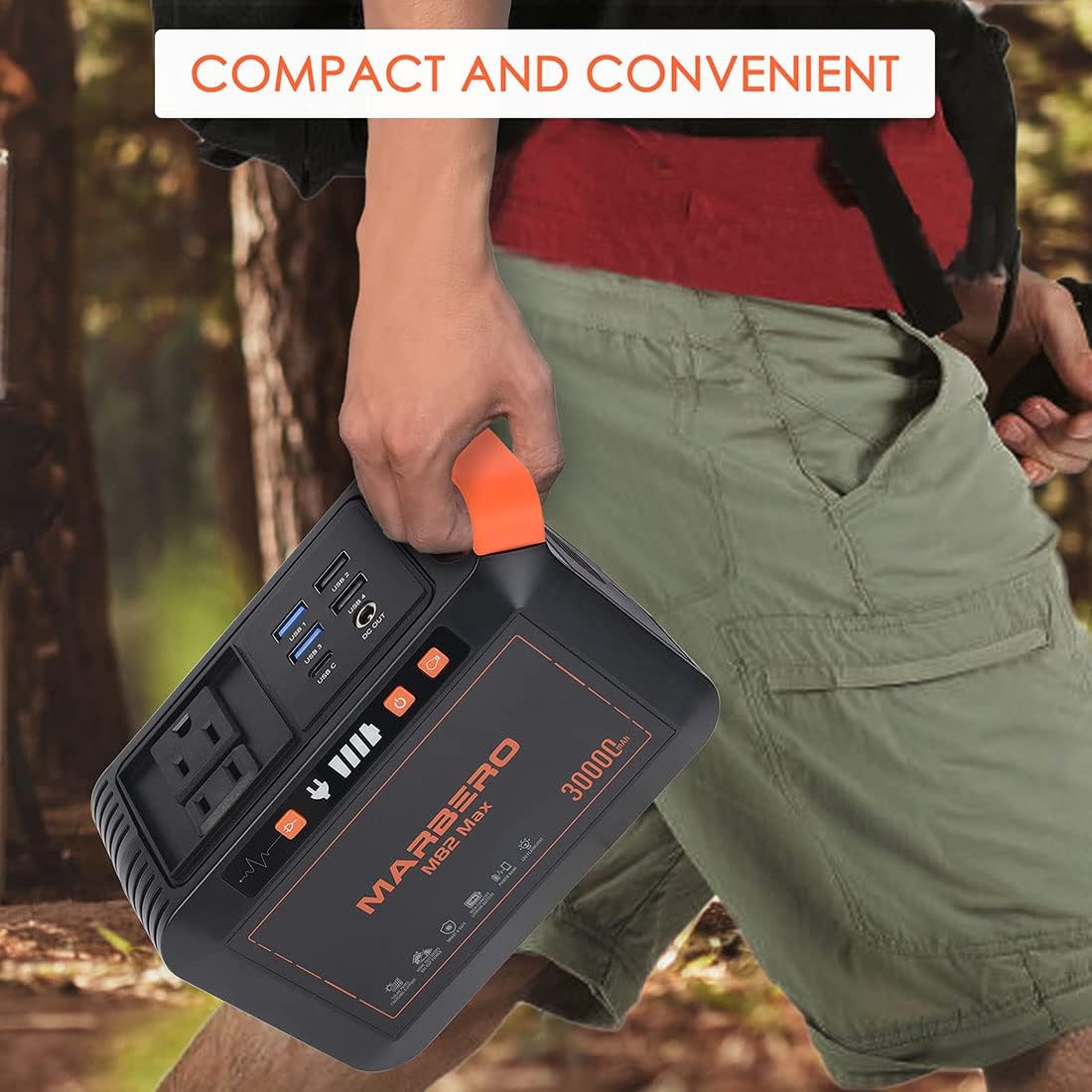 111Wh Portable Power Station 30000mAh Solar Generator K605