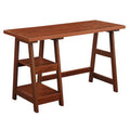 Cherry Finish Trestle Desk F85724