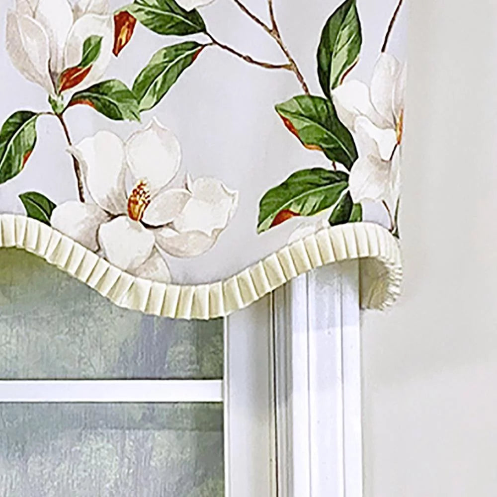 Gray Ruffled Valance X590392