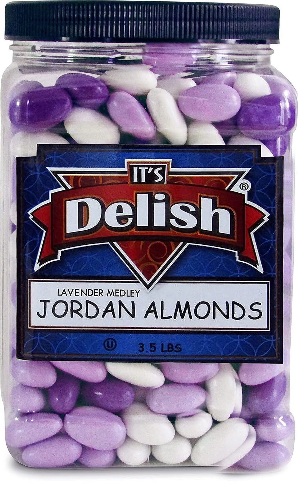Lavender Purple & White Jordan Almonds 3.5 LBS Vegan & Kosher Q8383