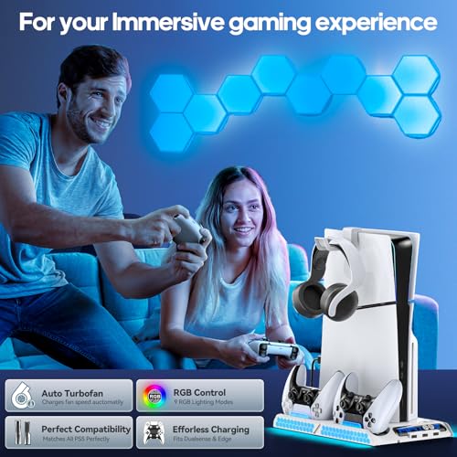 PS5 Cooling Station with Dual Charger Station O7650