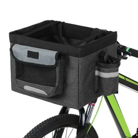 Foldable Bicycle Front Basket Pet Carrier Black N308