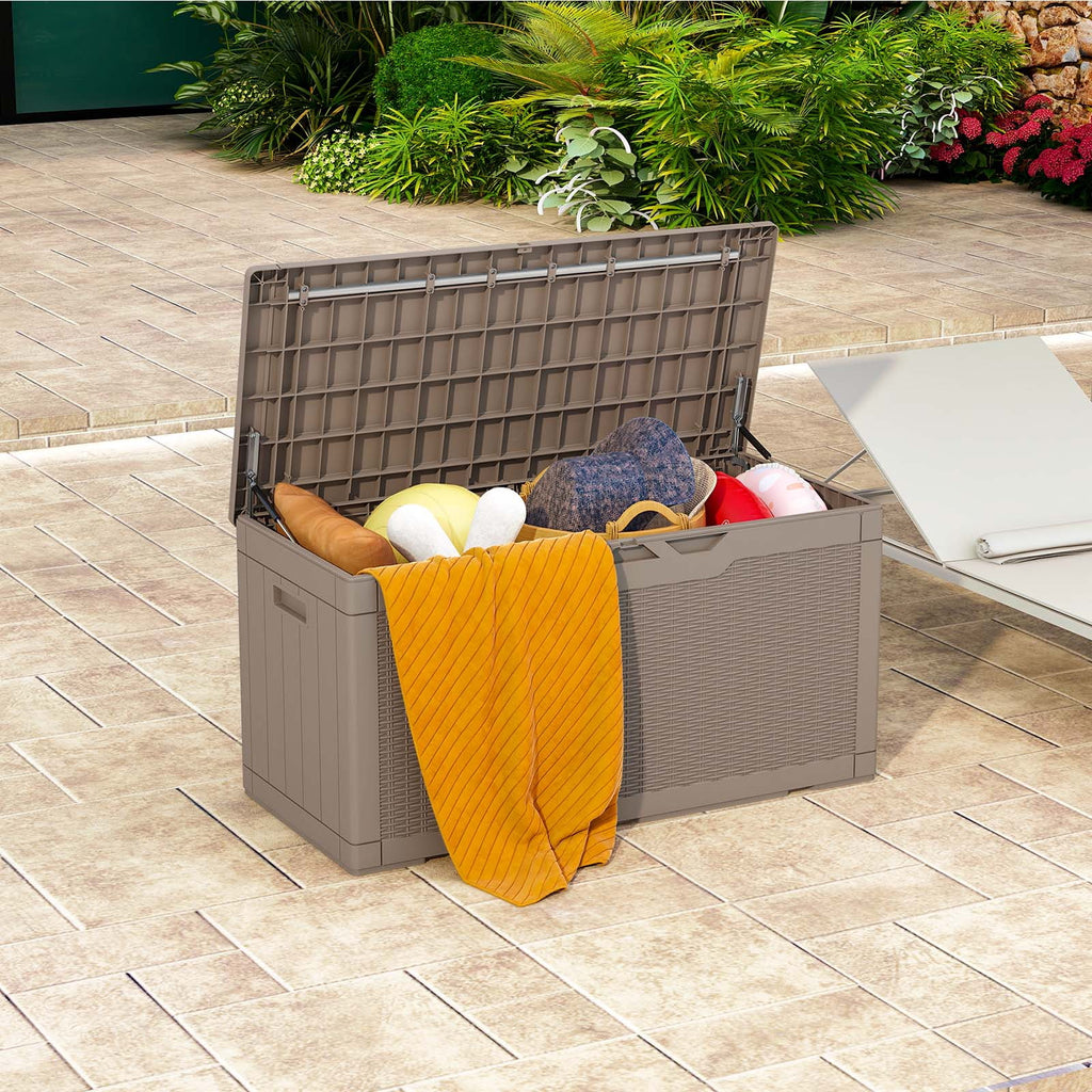 100 Gallon Resin Deck Box V7101