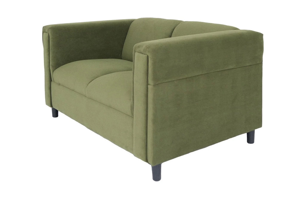 Green Black Microsuede Love Seat V542103